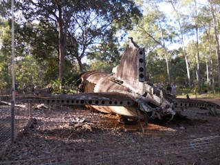 photo of 1945 DCS crash site