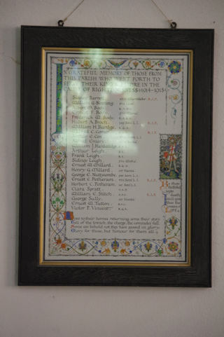 photo of Roll of Honour