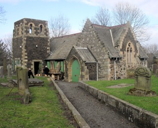 photo of Gogar Kirk's Church burial ground