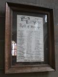 St Michael and Our Lady (roll of honour)