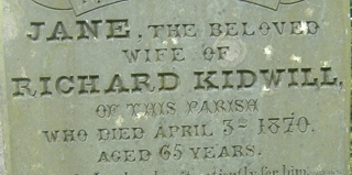 image of gravestone used for validation