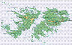 Falkland Islands map