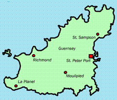 Guernsey regions containing cemeteries photographed by GPR