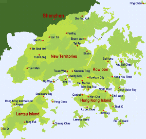 Hong Kong map