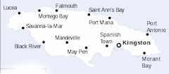 Jamaica map