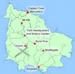 Norfolk Island map