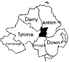 Northern Ireland map