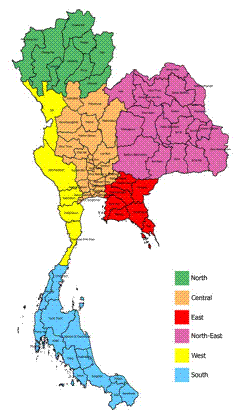Thailand map