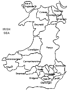 Wales map