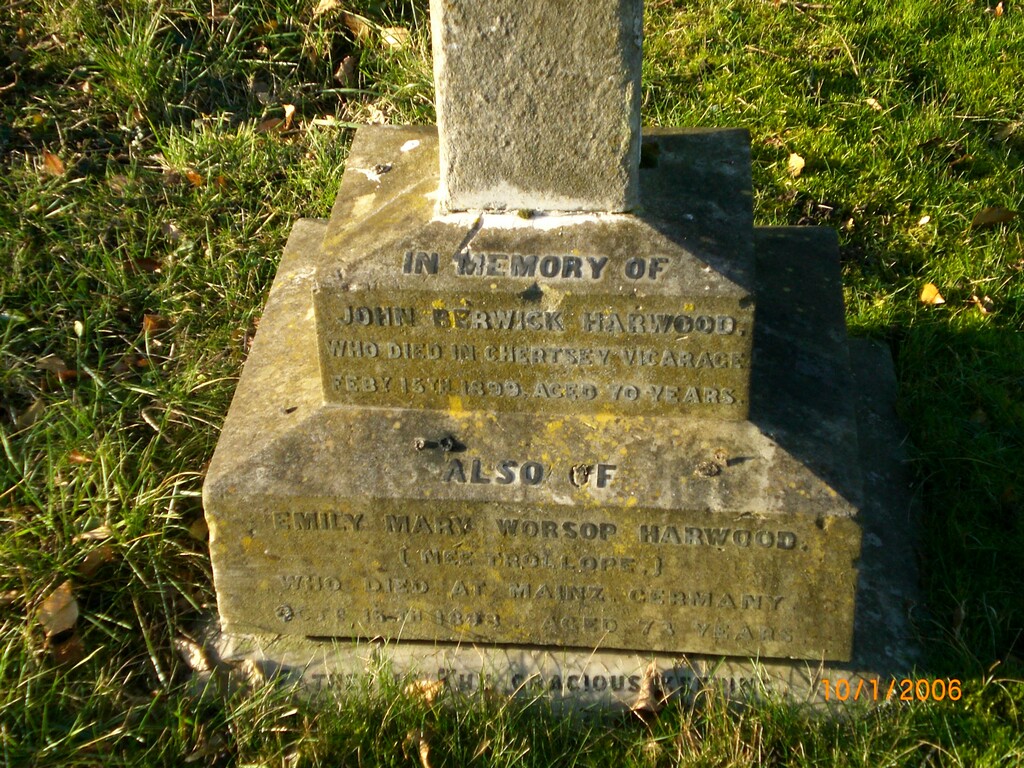 photo of grave for John Berwick Harwood