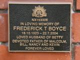Wall Memorial Section 1