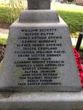 Holy Trinity War Memorial