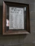 St Michael and Our Lady (roll of honour)